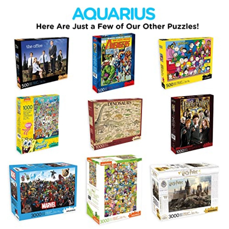 AQUARIUS Marvel Puzzle Thanos(500피스 직소 퍼즐) - 공식 라이센스를 받은 Marvel 상품 및 수집품 - 눈부심 방지 - 정밀 핏 - 14 x 19인치