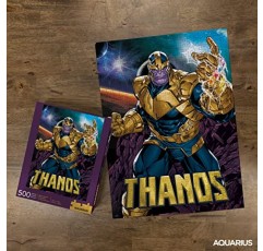 AQUARIUS Marvel Puzzle Thanos(500피스 직소 퍼즐) - 공식 라이센스를 받은 Marvel 상품 및 수집품 - 눈부심 방지 - 정밀 핏 - 14 x 19인치