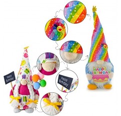 생일 격언 농가 생일 축하 Tomte 플러시 생일 선물 수제 스칸디나비아 파티 홈 장식품 엘프 드워프 컬렉션 주방 계층 트레이 장식
