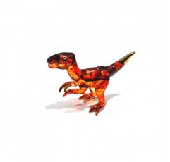 수제 미니 티라노사우루스(T-렉스) 아트 글래스 블로우 쥬라기 공룡 조각상