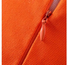 JWH 3D 꽃 던지기 베개 커버 장식 미적 해바라기 악센트 베개 케이스 라운드 쿠션 침대 소파 침실 자동차 14 인치 오렌지에 대한 수제 베개 케이스