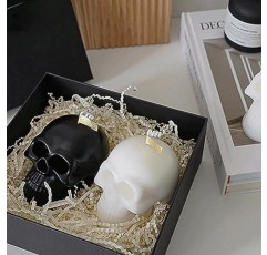 DUSGUMI 아로마테라피 선물 양초, 두개골 모양의 디자인 수제 양초, 부활절 및 할로윈 장식 방