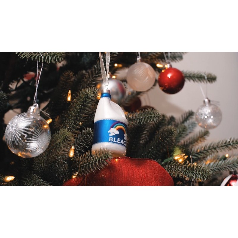 매일이 크리스마스 유리 불어 장식품 귀여운 손으로 만든 인형 나무 장식, 축구공 2개 세트