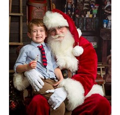 모건 하우스 백랍 - 수제 산타클로스 열쇠 장식품 - 어린이를 위한 마법의 크리스마스 이브 선물 - 휴일 정문 장식