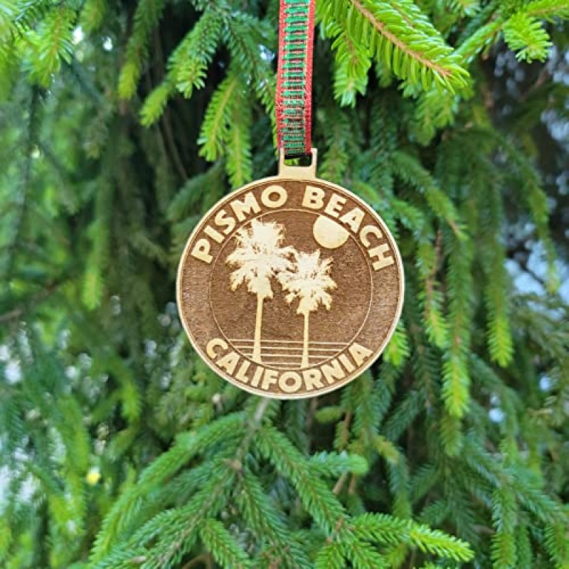 피스모 비치 장식 캘리포니아 크리스마스 미국 나무 조각 3.1