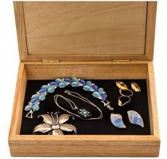 MarqArt 우드 아트 모나크 박스 - 수제 미국 - 비교할 수 없는 품질 - 독특하고, 둘은 동일하지 않습니다 - 나무 예술의 원본 작품입니다. 나비 선물, 반지, 장신구 또는 나무 보석 상자(#2124 나비 6x8x2)
