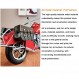 QLQCOM 오토바이 모델 할리 선물 철 수제 창조적 기관차 소품 산업 스타일 데스크탑 액세서리 (빨간색)