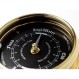 제트 블랙 다이얼이 있는 황동 소재의 Tabic 프레스티지 조수 시계, 무거운 황동 케이스(1/2kg), 영국에서 수작업