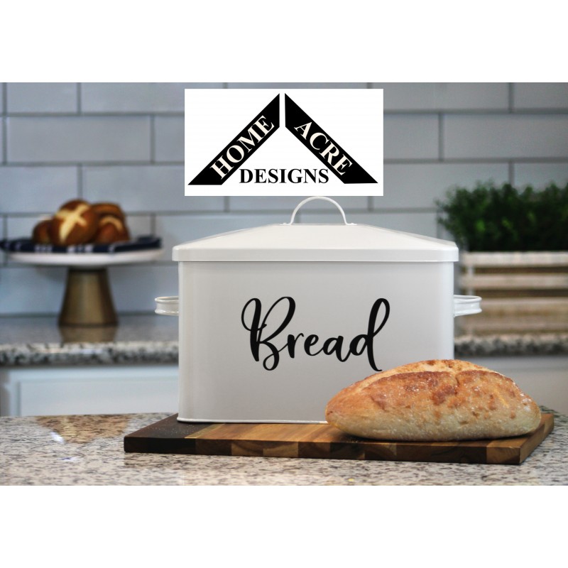 홈 에이커 디자인 빵 상자 - 대형 농가 장식 스타일 식품 저장실 조직 및 조리대용 보관 용기 - 소박한 주방 장식