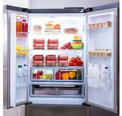 SimpleHouseware 식품 저장실/냉장고용 소다 캔 정리함, 투명, 2개 세트