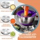 밀폐 뚜껑이 있는 Umite Chef 믹싱 그릇, 26개 스테인레스 스틸 그릇 세트, 3개의 강판 부착물 및 다채로운 미끄럼 방지 바닥 크기 7, 4, 2.5, 2.0,1.5, 1QT, 혼합 및 서빙에 적합