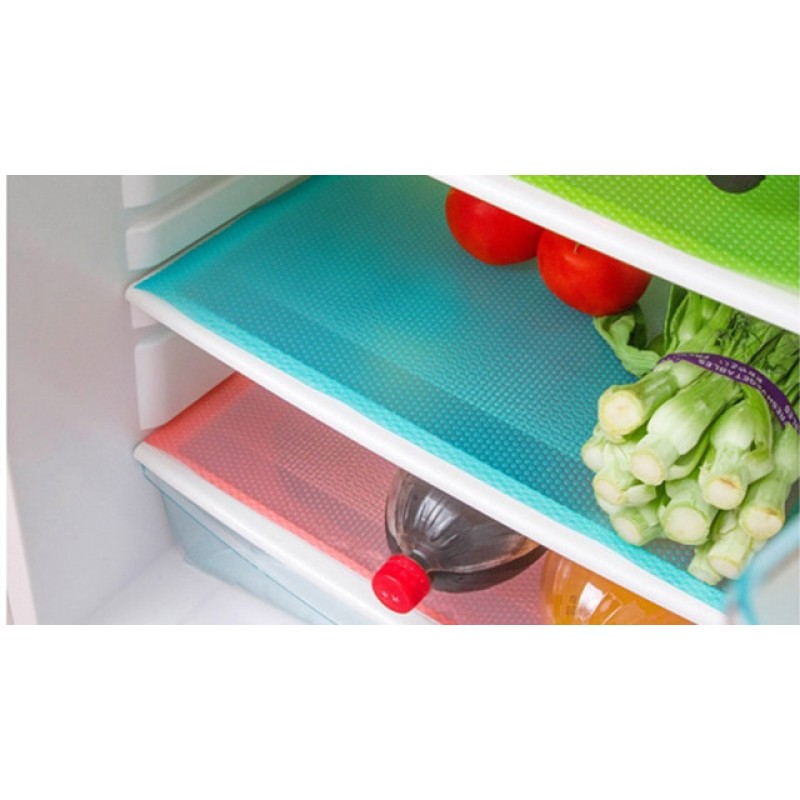 Aiosscd 7 PCS 선반 매트 방오 냉장고 라이너 세척 가능한 냉장고 패드 냉장고 매트 서랍 플레이스 매트 홈 주방 가제트 액세서리 상단 냉동고용 조직(2녹색 + 2분홍색 + 3파란색)