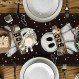 Artoid 모드 폴카 도트 유령 호박 고양이 부 할로윈 테이블 러너, 박쥐 계절 가을 주방 식탁 장식 홈 파티 장식 13x72 인치