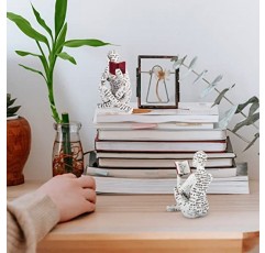 현대 책장 장식 - 독서 여성 입상 조각 사상가 동상 - 거실, 사무실, 침실을 위한 현대 추상 가정 장식 - 책장, 테이블 및 책상을 위한 미적 장식