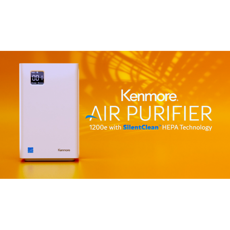 Kenmore PM2010 공기 청정기(H13 True HEPA 필터 포함), 최대 1200평방피트, 24db SilentClean 3단계 HEPA 여과 시스템, 가정용 대형 방, 주방 및 침실용 5단계 속도
