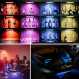 리모콘이 있는 캐비닛 아래 조명 무선, 48 LED 충전식 아래 캐비닛 조명, 주방 카운터 조명 밝기 조절이 가능한 LED 옷장 조명 선반, 자동차, 복도용 RGB 바, 15가지 색상 변경, 6팩