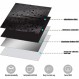 XUANINY 껍질과 스틱 백스플래시 타일 주방용 검정색 표면 알루미늄 모자이크 스티커(시트당 11.41"x11.41", 10개 팩)(검은색 10개)