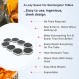 Lazy Susan Revolution - 직사각형의 길고 직사각형 테이블을 위한 최초의 특허 받은 Lazy Susan 턴테이블 - 주방 및 식탁을 위한 확장형 Lazy Susan - 훌륭한 선물! 파티 및 모임에서의 즐거움.