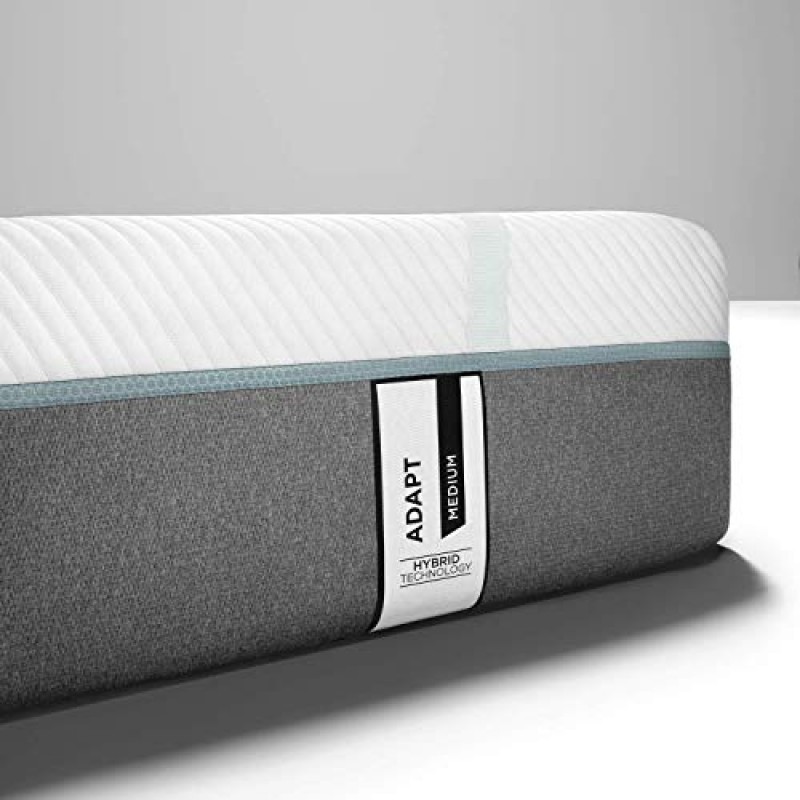 Tempur-Pedic TEMPUR-Adapt 11인치 스프링 및 메모리 폼 지지 매트리스(냉각 커버 포함), 하이브리드 메모리 폼 매트리스(스프링 코일 포함), 전체