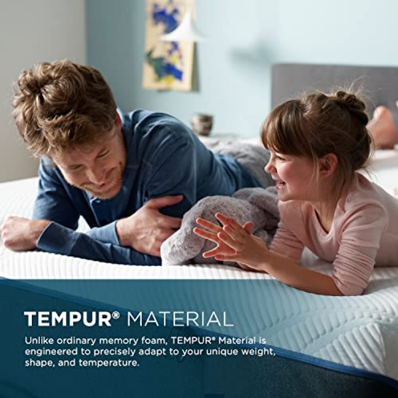 Tempur-Pedic TEMPUR-Adapt 11인치 스프링 및 메모리 폼 지지 매트리스(냉각 커버 포함), 하이브리드 메모리 폼 매트리스(스프링 코일 포함), 전체