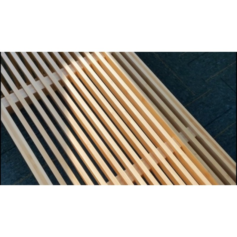 APRTAT 대나무 다이닝 벤치, 실내 수납 벤치 목재 | 주방 및 거실 가구 - 35.43L x 12.99W x 16.93H in