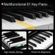 61키 키보드 피아노, 스피커 마이크가 내장된 전자 디지털 피아노, 초보자를 위한 휴대용 키보드 선물 교육, 어린이를 위한 전자 피아노