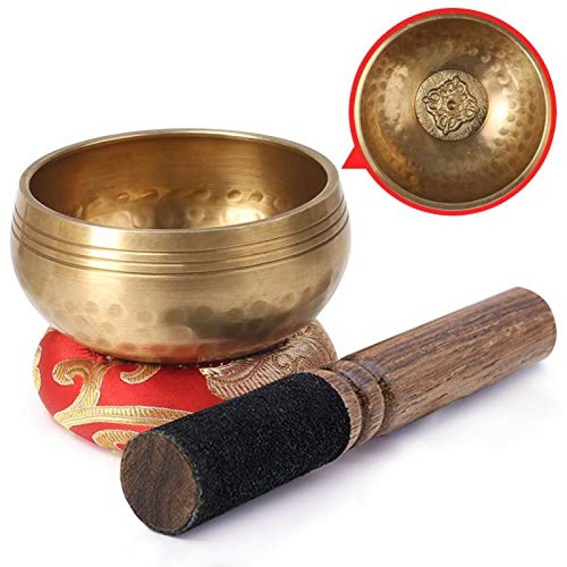 DomeStar 티베트어 노래 그릇 세트 사운드 그릇 명상 그릇 명상, 요가, 스트레스 릴리프에 도움이 되는 독특한 선물