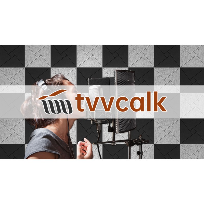 Tvvcalk 방음 벽 패널, 12팩 자체 접착식 음향 패널 흡음 패널 벽용 고밀도 흡음 패널 문 천장 12