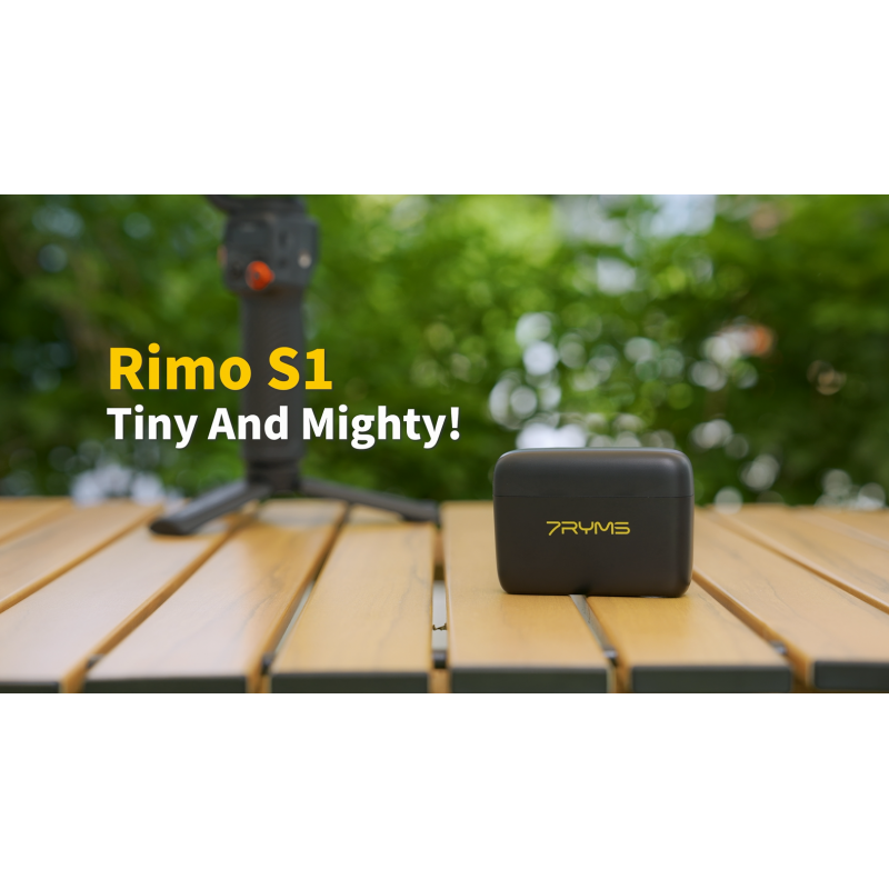 7RYMS Rimo S1 iPhone용 LN 무선 라발리에 마이크 - 소음 제거 기능이 있는 비디오 녹화용 iPhone 옷깃 마이크, 충전 케이스, 8H 배터리 수명, iPhone, iPad용 미니 무선 마이크
