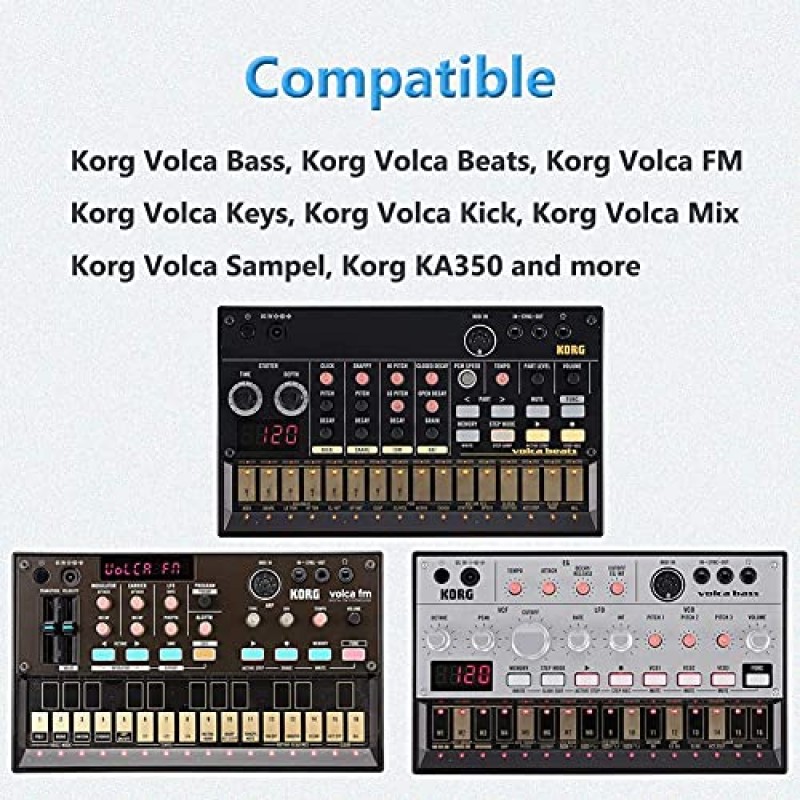 Korg Volca Syth Bass용 9V 전원 공급 장치, Beats Rhythm, Keys Loop Synthesizer, Korg KA350 KROSS-61 KROSS-88 교체용 Korg Volca 전원 공급 장치 코드