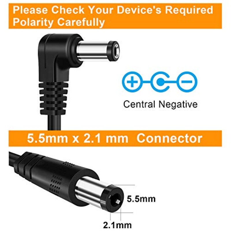 NEUMA 기타 효과 페달 전원 공급 장치 어댑터 9V DC 1A(1000mA) 케이블 5방향 데이지 체인 코드 포함