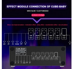 멀티 이펙트 기타 페달, 큐브 베이비 기타 멀티 이펙트 페달 딜레이 코러스 페이저 리버브 이펙트 페달