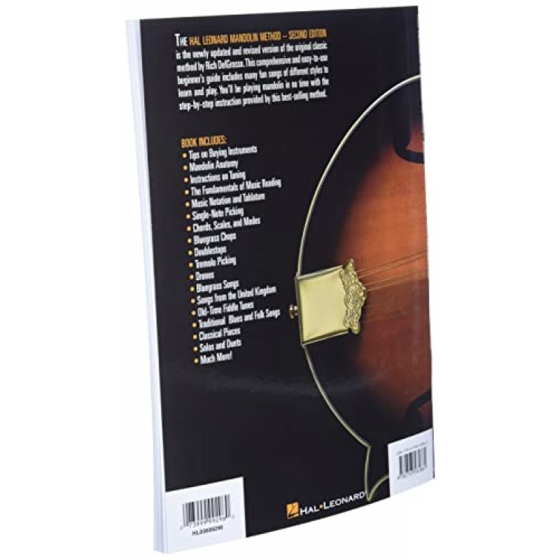 Hal Leonard Mandolin Method Book: 초보자 전용 음악 및 타브 악보