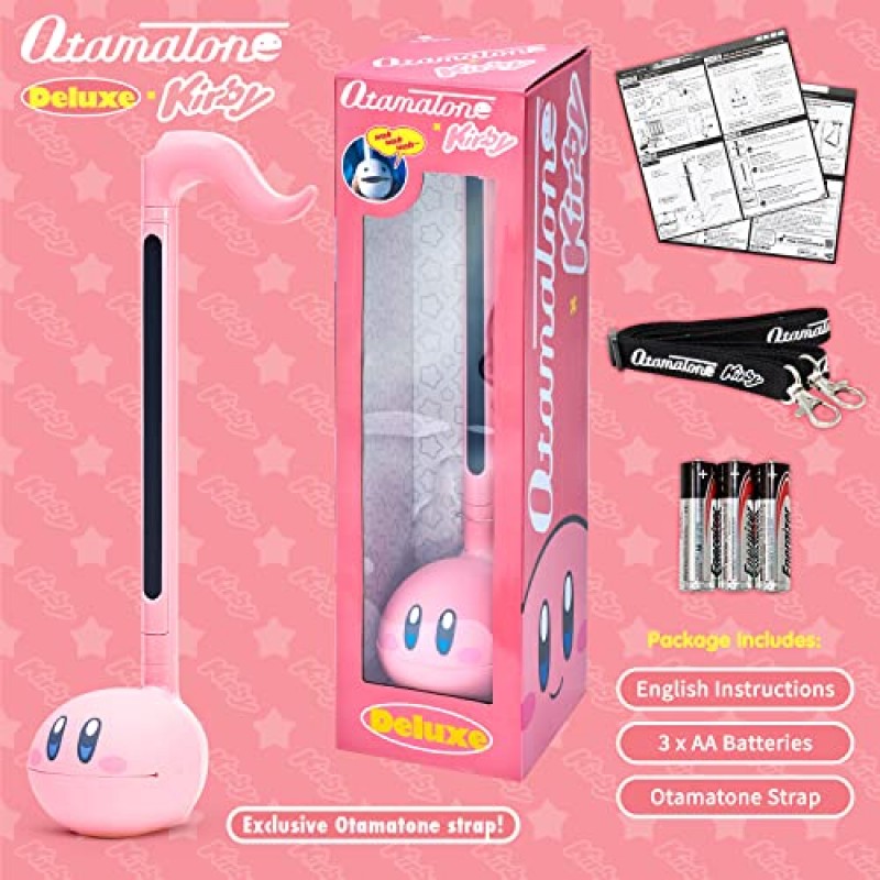 Otamatone Deluxe Kirby 전자 악기 휴대용 신디사이저 일본 Cube/Maywa Denki(영어 버전)