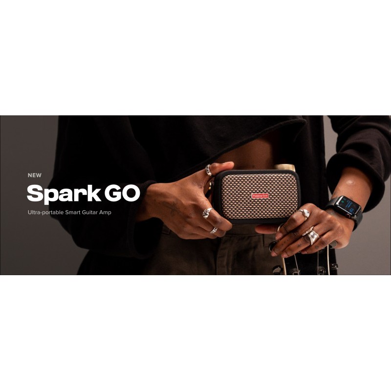 Positive Grid Spark GO 5W 초소형 스마트 기타 앰프, 헤드폰 앰프 및 일렉트릭 기타, 어쿠스틱 또는 베이스용 스마트 앱이 포함된 Bluetooth 스피커