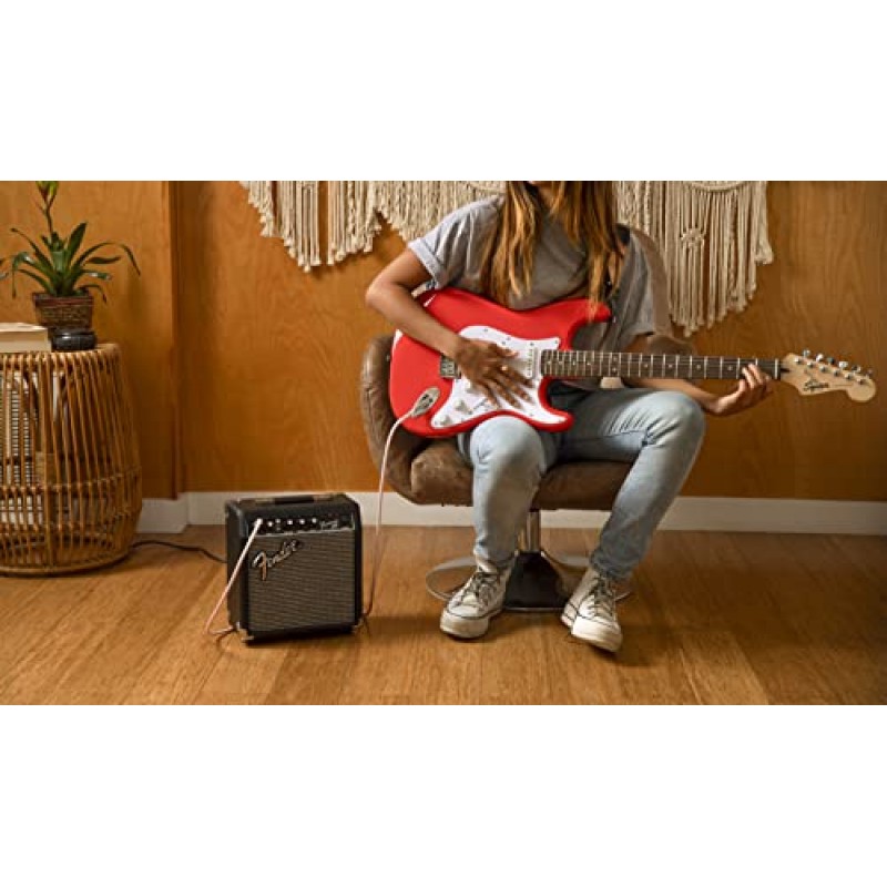 Fender Frontman 10G 기타 앰프, 10와트, 6인치 펜더 특수 디자인 스피커, 7.5Dx11.5Wx13.7H 인치