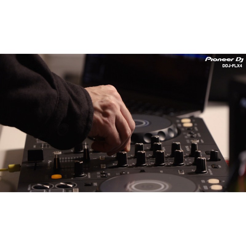 Pioneer DJ DDJ-FLX4 2데크 Rekordbox 및 Serato DJ 컨트롤러 - 그래파이트