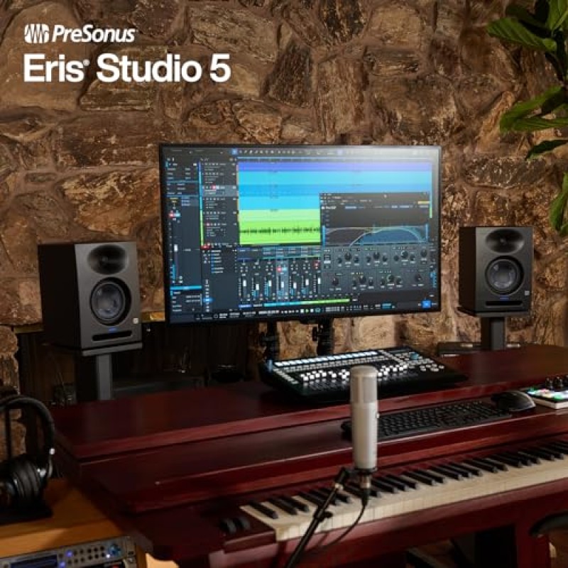 PreSonus Eris Studio 5 EBM 도파관이 포함된 5.25인치 2방향 액티브 스튜디오 모니터