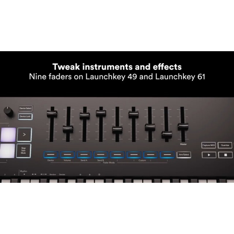 Novation Launchkey 25 [MK3] MIDI 키보드 컨트롤러 - 원활한 Ableton 라이브 통합. 코드 모드, 스케일 모드 및 아르페지에이터 - 음악 제작용