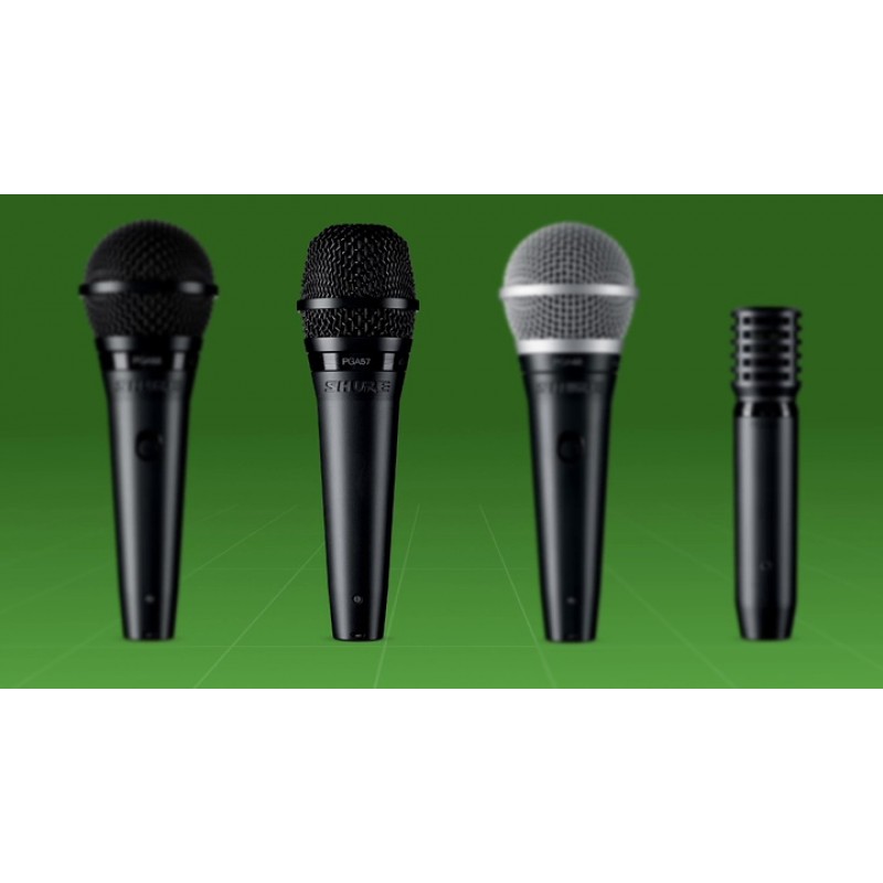 Shure PGA58 다이나믹 마이크 - 카디오이드 픽업 패턴을 갖춘 보컬용 휴대용 마이크, 개별 켜짐/꺼짐 스위치, 스탠드 어댑터 및 지퍼 파우치, 케이블 없음(PGA58-LC)