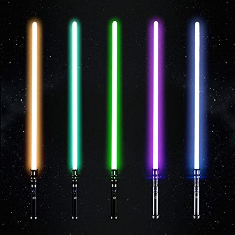 SABNEO Light Saber V7 변경 가능한 색상 - 부드러운 스윙 및 사운드 결투 Light Sabers RGB - 10가지 음향 효과