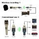 마이크 무선 송신기 및 수신기 보관함이 포함된 동적 마이크용 5.8GHz 시스템 무선 XLR 마이크 어댑터 오디오 믹서 PA 시스템 DSLR 카메라