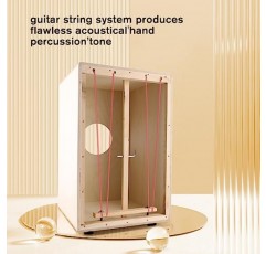 EastRock Cajon 드럼 박스 드럼 초보자 및 전문가를 위한 나무 타악기 박스 드럼, 내부 기타 현 포함, 풀 사이즈