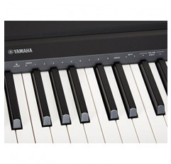 YAMAHA P71 서스테인 페달과 전원 공급 장치가 있는 88건반 웨이티드 액션 디지털 피아노(아마존 독점) 및 OEM PKBB1 조정 가능한 패딩 키보드 X 스타일 벤치, 블랙, 19.5인치