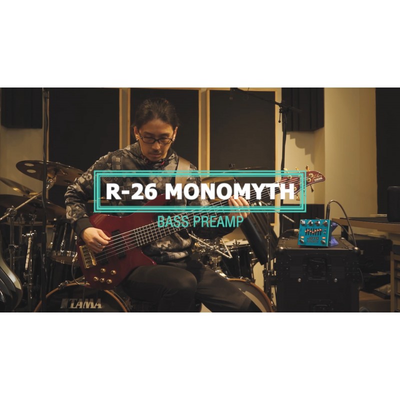 JOYO 베이스 기타 페달 베이시스트 일렉트릭 기타 베이스용 EQ 및 소음 감소 기능이 있는 오버드라이브 앰프 시뮬레이터 이펙트 페달(MONOMYTH R-26)