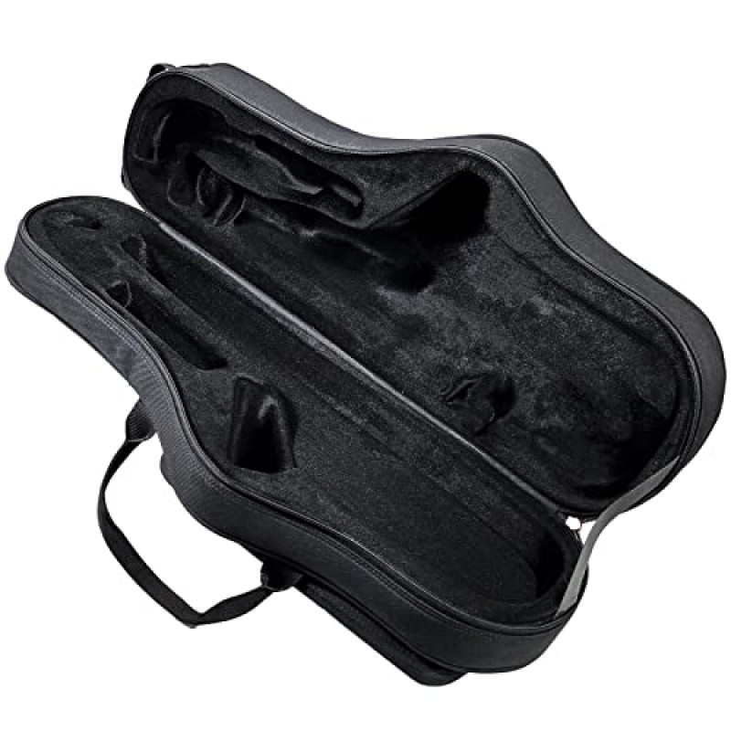알토 색소폰용 색소폰 케이스 백팩 방수가방 및 내압반주 특수 수하물 하드백 어깨끈 액세서리 패딩 처리된 운반용 가방(검은색)