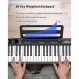 Cossain 풀 사이즈 88 키 접이식 피아노 키보드, 세미 웨이트 접이식 디지털 피아노, MIDI 블루투스가 장착된 휴대용 전자 피아노 키보드, 휴대용 가방, 초보자용 페달, 성인