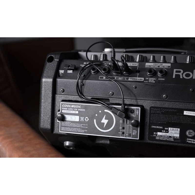 기타 앰프 Roland Cube Street EX, Power Bank PRO, 충전식, 헤드폰 앰프, Bluetooth, 백업용 COOLMUSIC 리튬 배터리