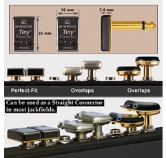 세계 최고의 케이블 6개 유닛 - 4인치 - 페달, 효과, 패치, Mogami 2319 와이어 및 Eminence 소형 금도금 각진 TS 커넥터를 사용하여 맞춤 제작한 악기 케이블