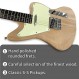 Censtr Ja DIY 일렉트릭 기타 키트, 마호가니 바디 및 넥, 로즈우드 프렛보드, 미완성 포경 DIY 기타 키트, 기타 키트는 성인용 일렉트릭 기타를 직접 제작합니다.